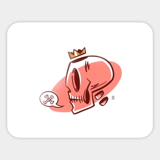 Skull king Sticker